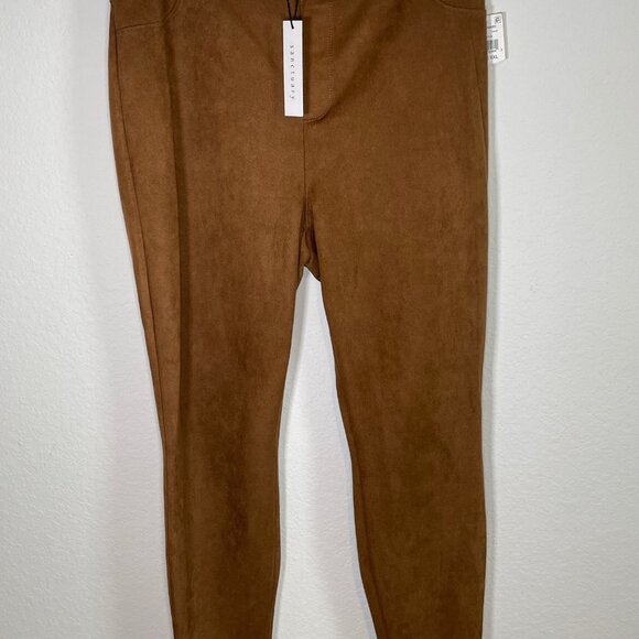 NWT Sanctuary Women's Faux Suede High Rise Leggings - Picture 4 of 10